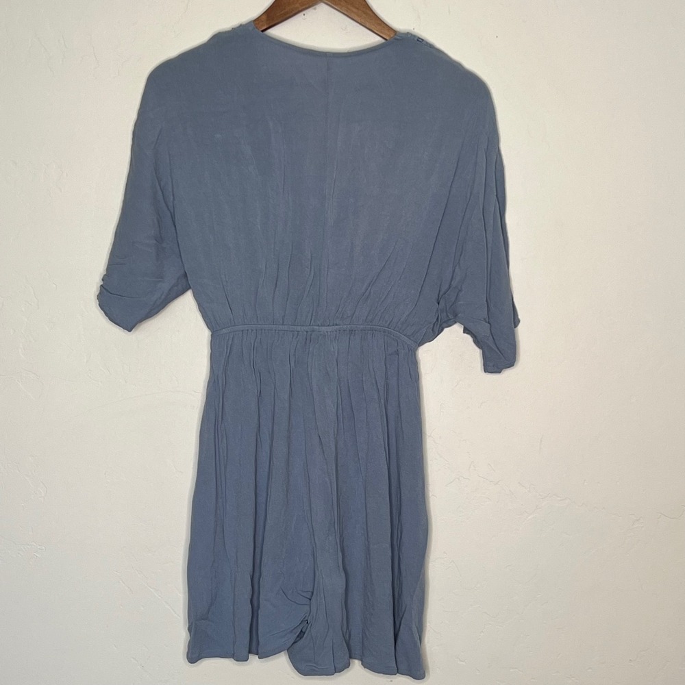 Cupshe Plunging V Neck Cover Up Dress Light Blue Small - Picture 3 of 6
